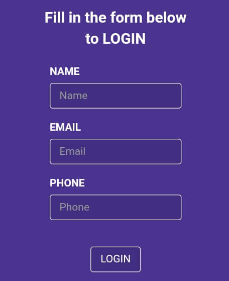 lengkapi formulir yang telah disediakan seperti Nama Lengkap, Email valid, dan Nomor Handphone kemudian pilih "Login"
