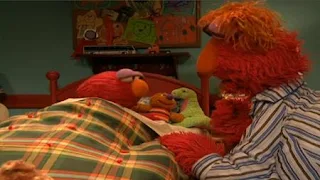 Elmo finishes his lullaby for Baby David. Louie and Elmo sing See You Tomorrow. Elmo finally goes to sleep. Sesame Street Bedtime with Elmo