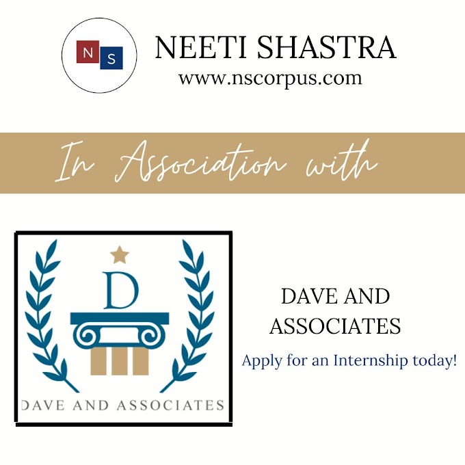  INTERNSHIP OPPORTUNITY WITH DAVE AND ASSOCIATES BY NEETI SHASTRA 