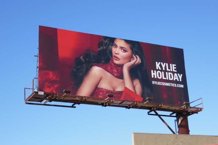 Kylie Cosmetics Holiday 2019 billboard Kylie Cosmetics Holiday 2019 billboard