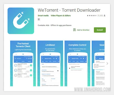 WeTorrent Client Open Source Android