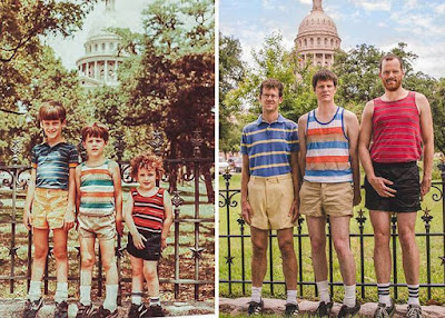 15 Peoples Recreated their Childhood Photos