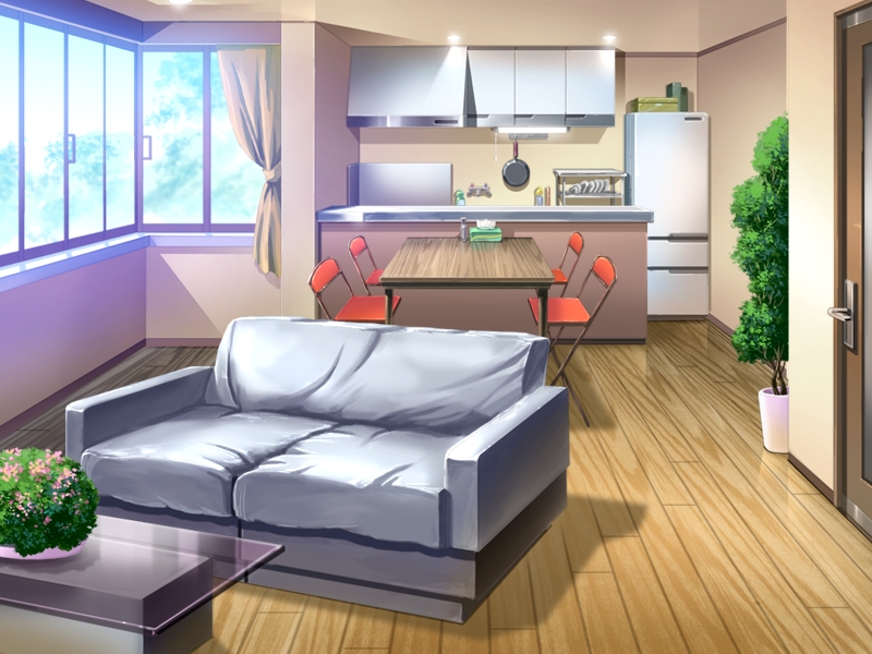 Samuel Inkiläinen  Visual novel Backgrounds  Apartment  Living room