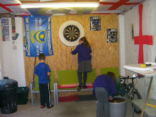 portsmouth football club and england flags