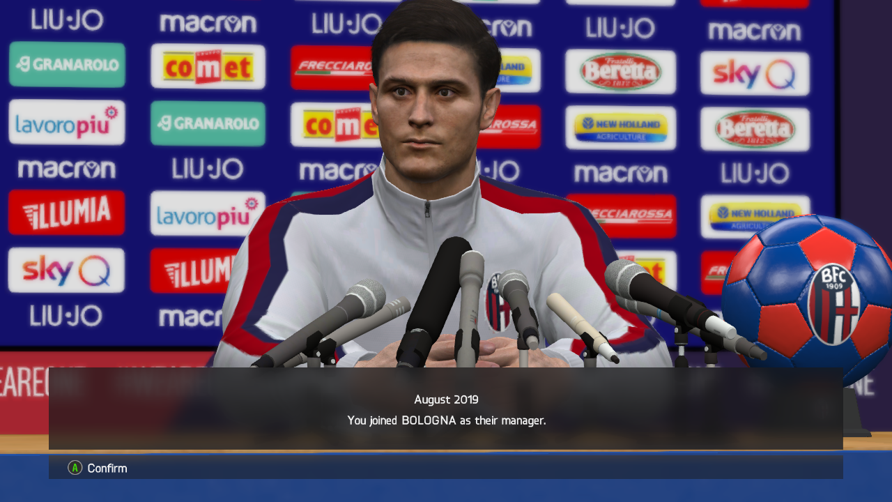 Bologna FC 1909 Press Room & Manager Suits 2020 PES 2017