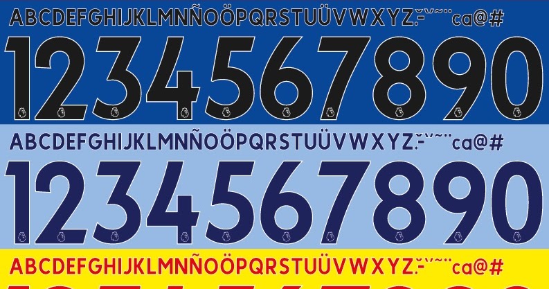 FONT FOOTBALL: Font Vector NEW Premier League (ENGLISH ...