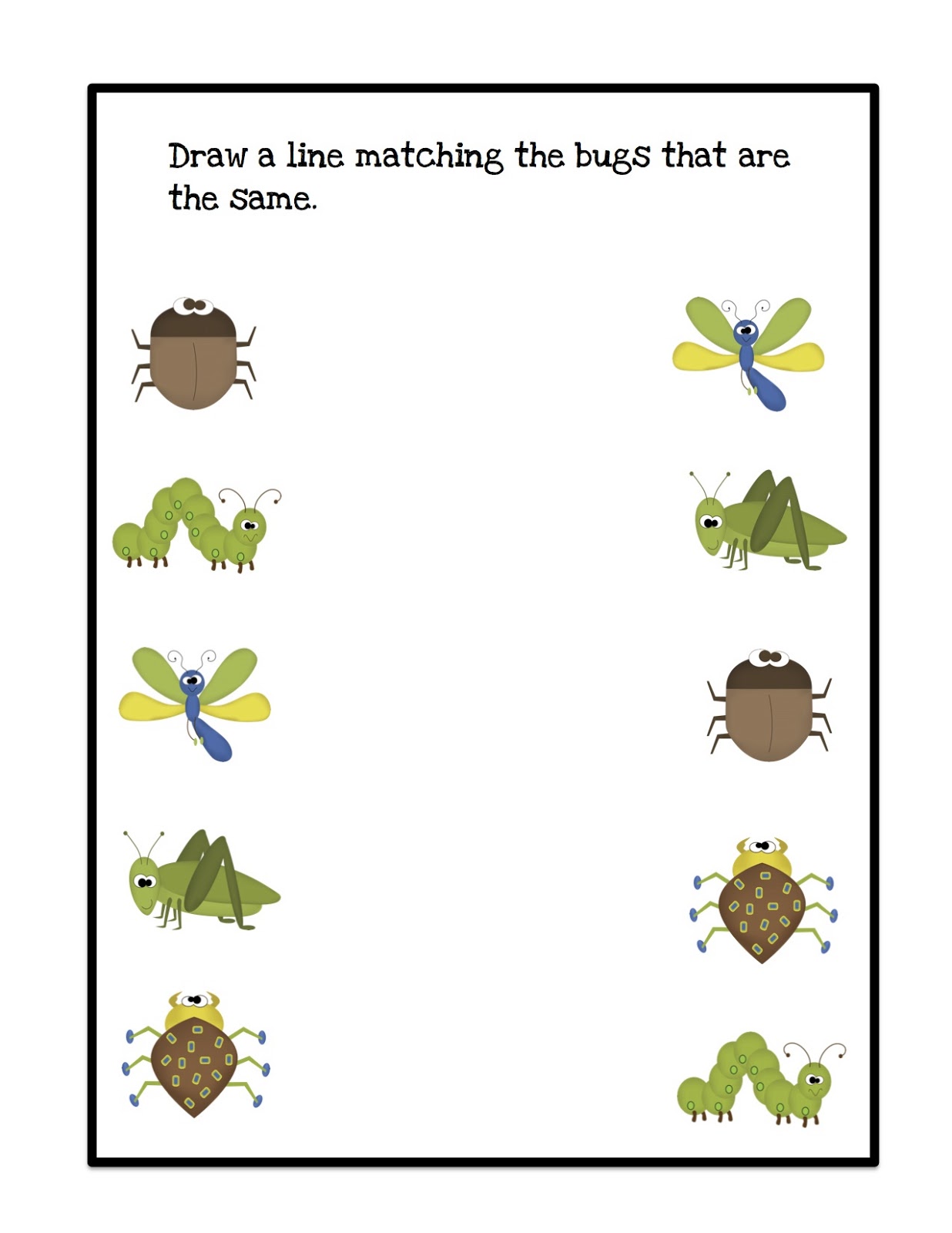 Bugs preschool, Insects preschool, Preschool worksheets
