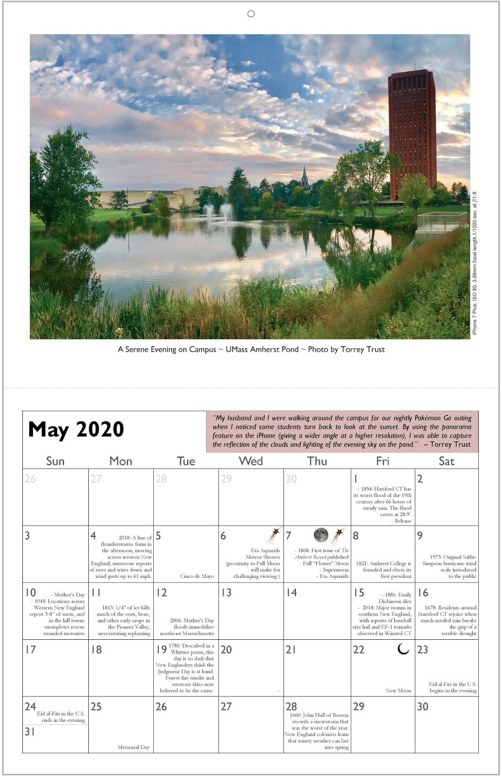 Head in the Clouds Amherst 2020 Head in the Clouds Amherst Calendar