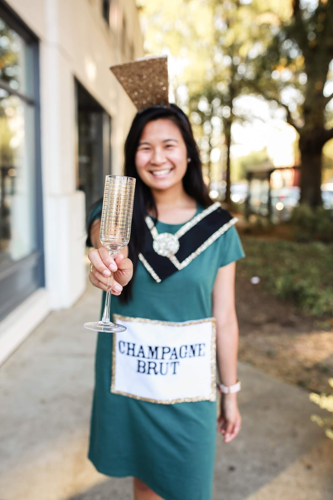 DIY Halloween Costume Champagne and Rosé Bottles [ The Daily Amy ]