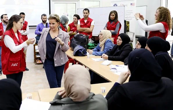 Grand Duchess Maria Teresa visited Arcenciel Foundation headquarters in Taanayel, and Bar Elias refugee camp in Bekaa Valley