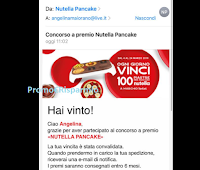 Seconda vincita in un giorno: dopo Baileys ora vince una delle 2.100 piastre Pancake con Nutella Logo Seconda vincita in un giorno: dopo Baileys ora vince una delle 2.100 piastre Pancake con Nutella
