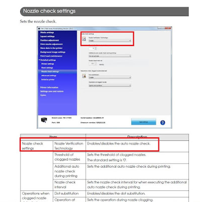 Nozzle Check Setting