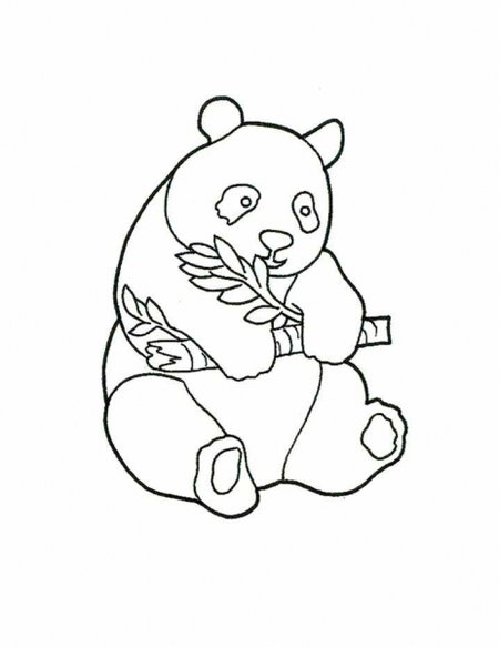 Cute Baby Panda Coloring Pages for Kids title=