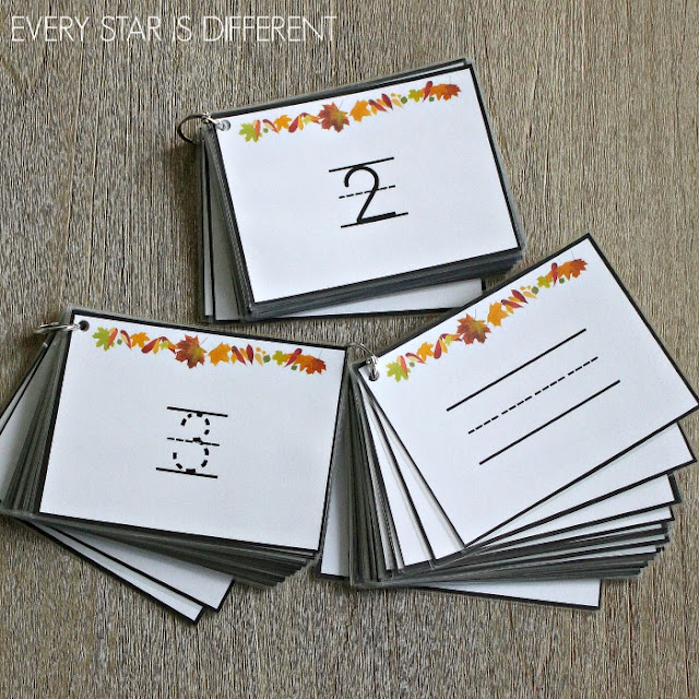 Montessori-inspired Fall themed Counting Books for Preschoolers