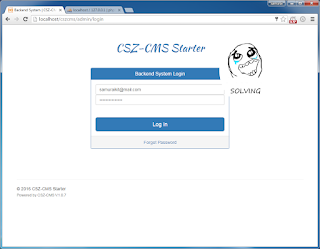 Install CSZ-CMS 1.0.7 on windows tutorial 12