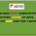 Do you know that Airtel Blackberry unlimited plan of #200 offers 240mb of data bundle for 3 days?