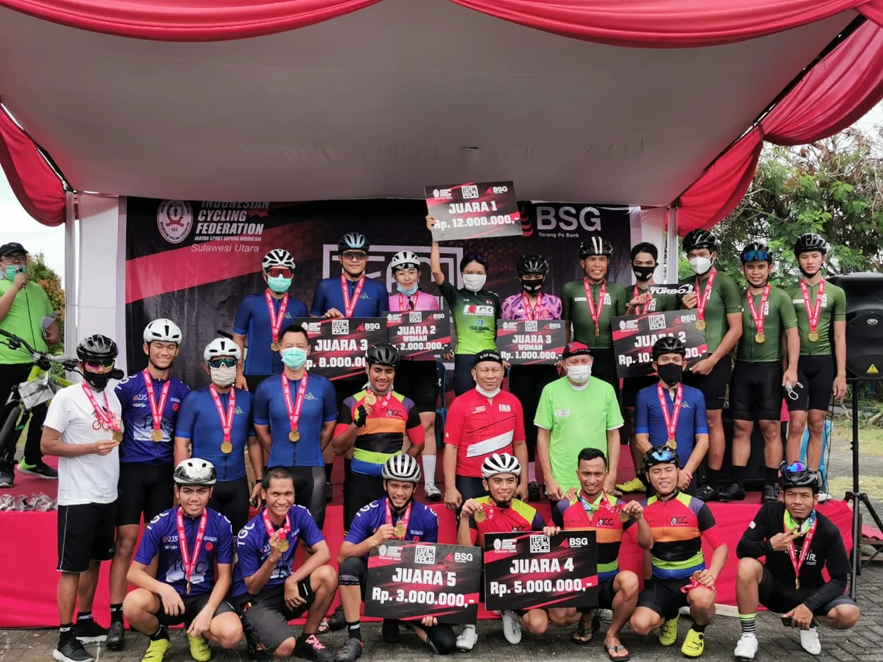 ISSI Sulut Gelar Kejuaraan Balap Sepeda Road Bike dan MTB Enduro