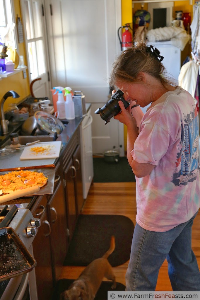 Egg, Country Ham, Asparagus and Leek Pizza--a Peek Behind the Scenes of Pizza Night | Farm Fresh Feasts