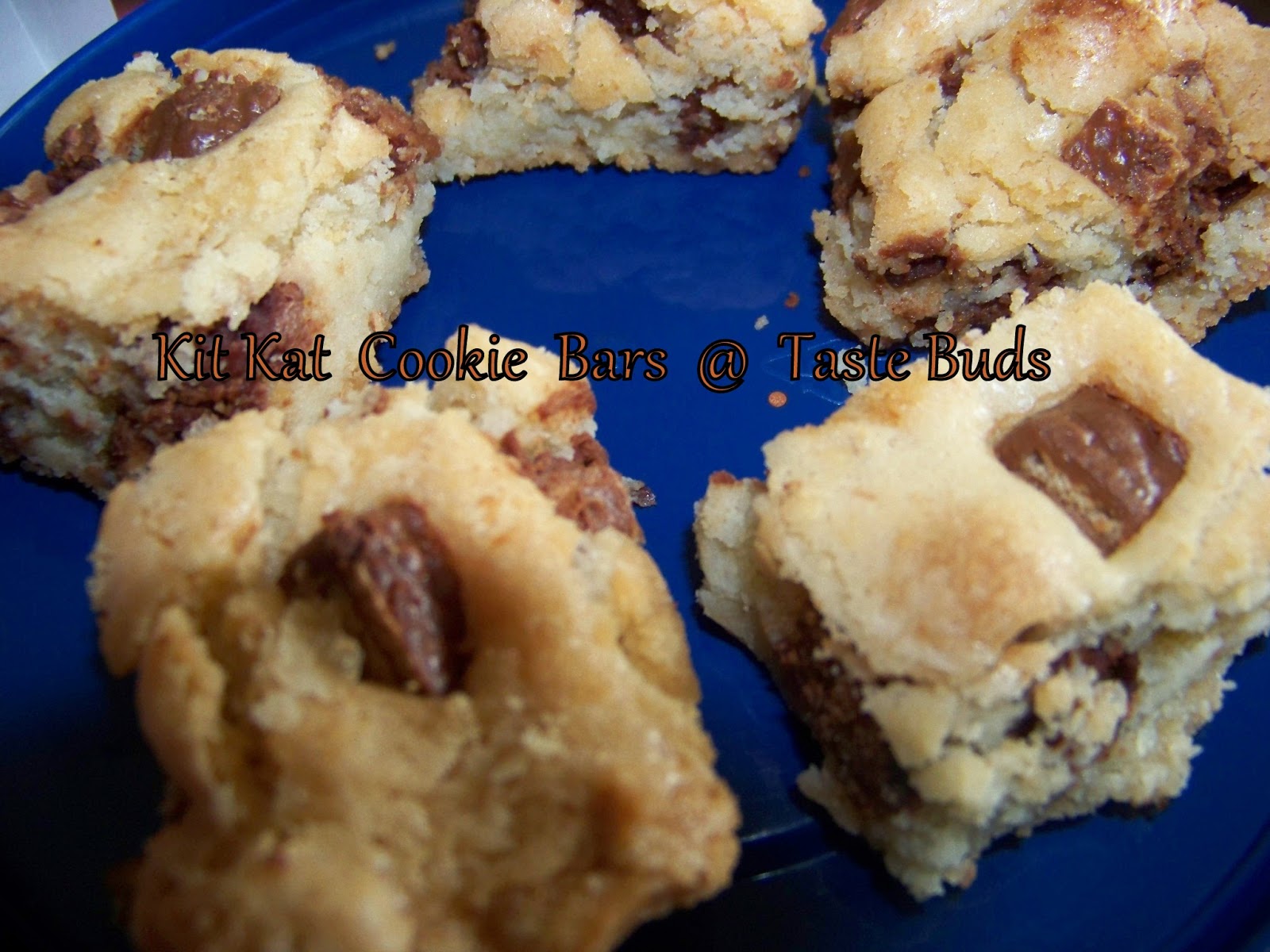 Taste Buds Kit Kat Cookie Bars