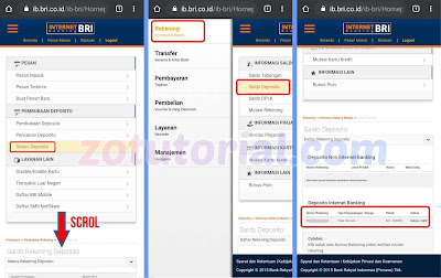 Tutorial Buka Deposito Bank BRI Lewat Internet Banking di HP Android