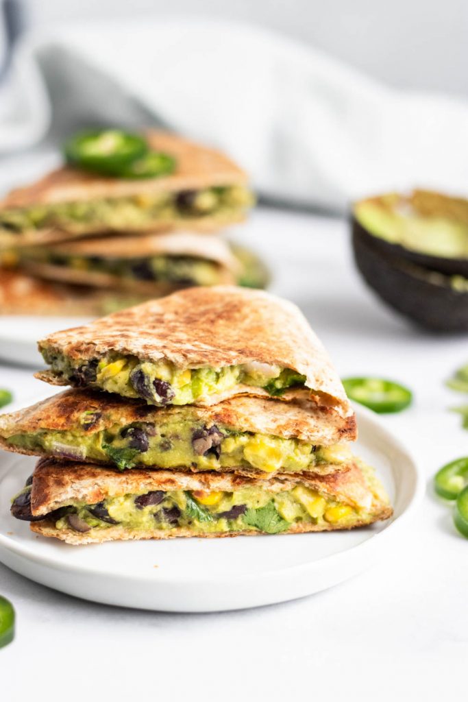 Mashed Avocado Quesadillas INSPIRED RECIPE