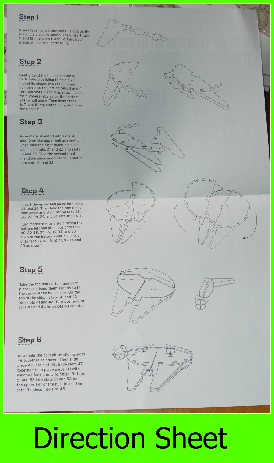 Star Wars Builders Millennium Falcon 64 Pg Book Model Pieces Quiz Starship NEW