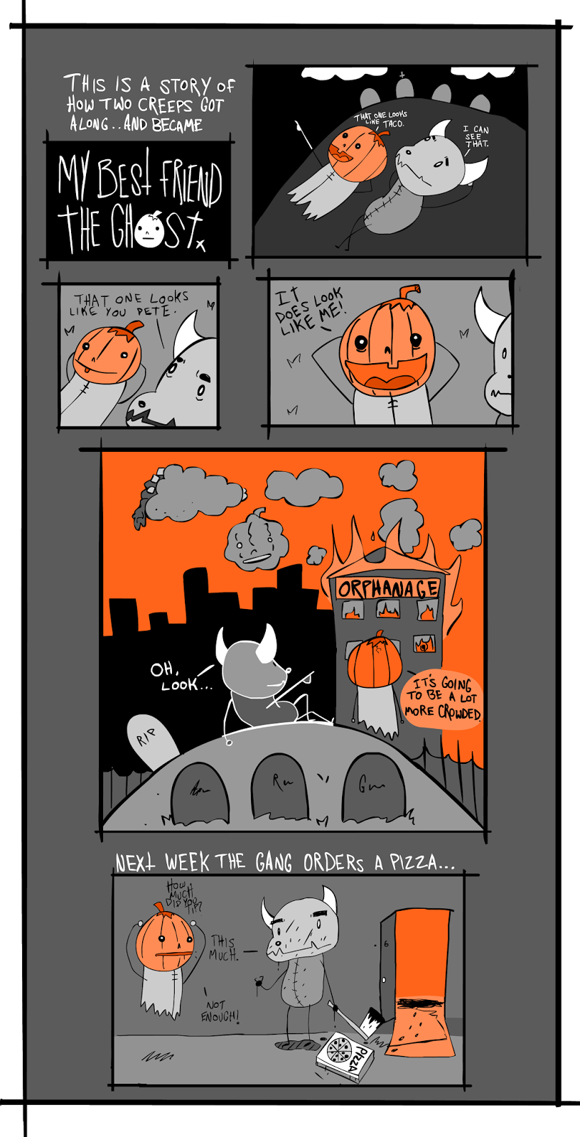 Things To Do In Los Angeles: ARG COMICS #58 - My Best Friend The Ghost. - 1