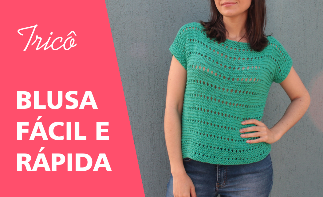 blusa de trico verão