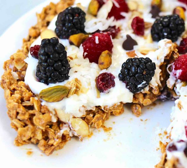 Granola Breakfast Pizza Foodie Heaven