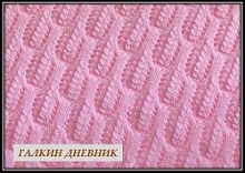 вязание спицами ажурного узора ajurnie uzori spicami shema i opisanie
