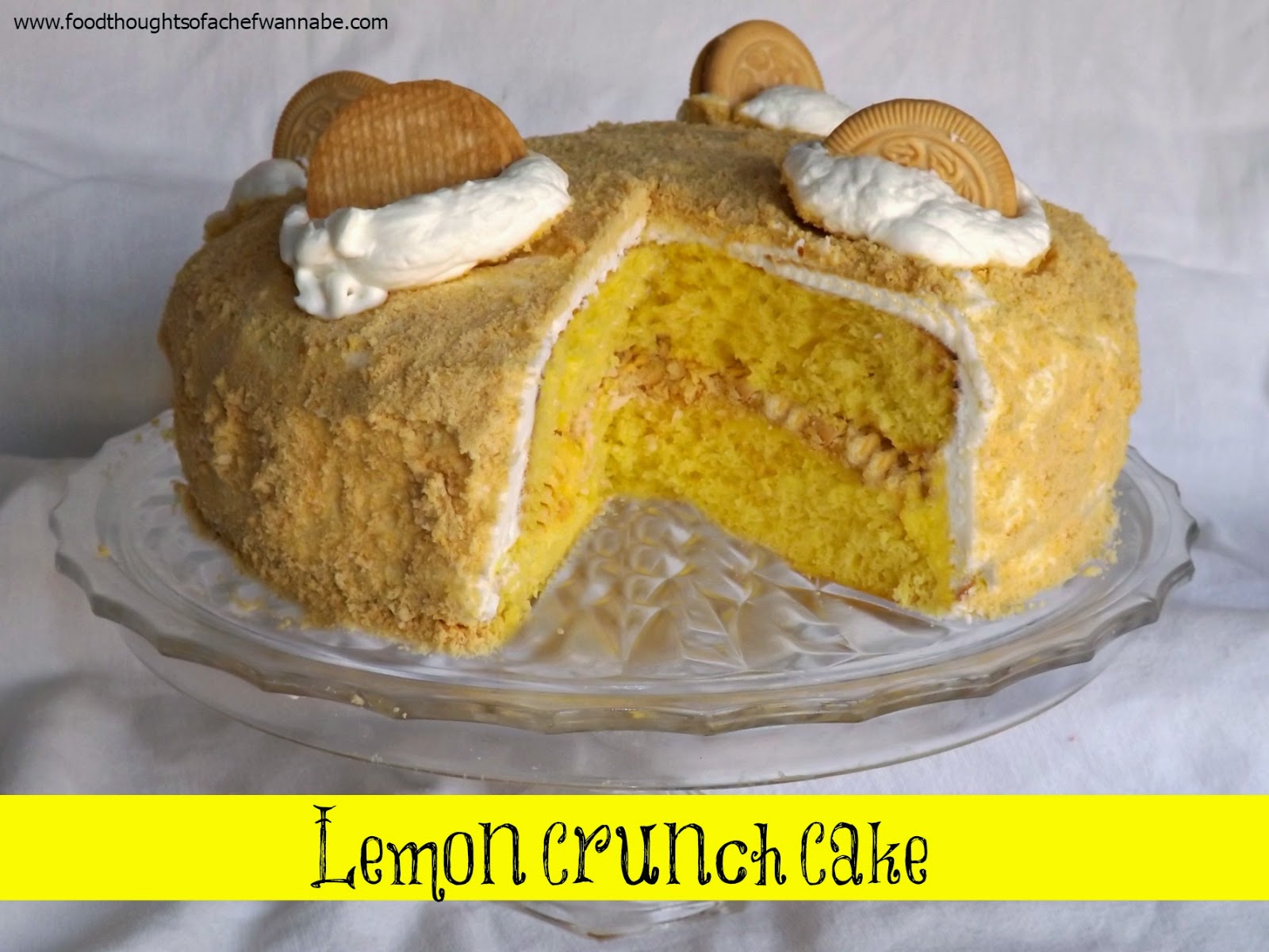 FoodThoughtsOfaChefWannabe Lemon Crunch Cake