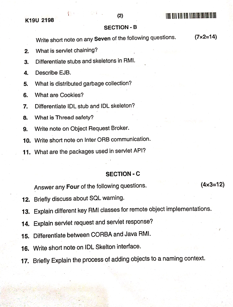 Kannur University B.C.A Core Course 5B 15BCA : ENTERPRISE JAVA ...
