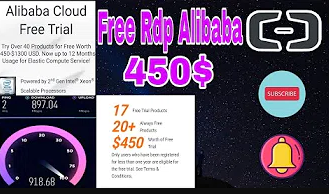How To Get Free RDP 8Gb Ram By Alibaba 