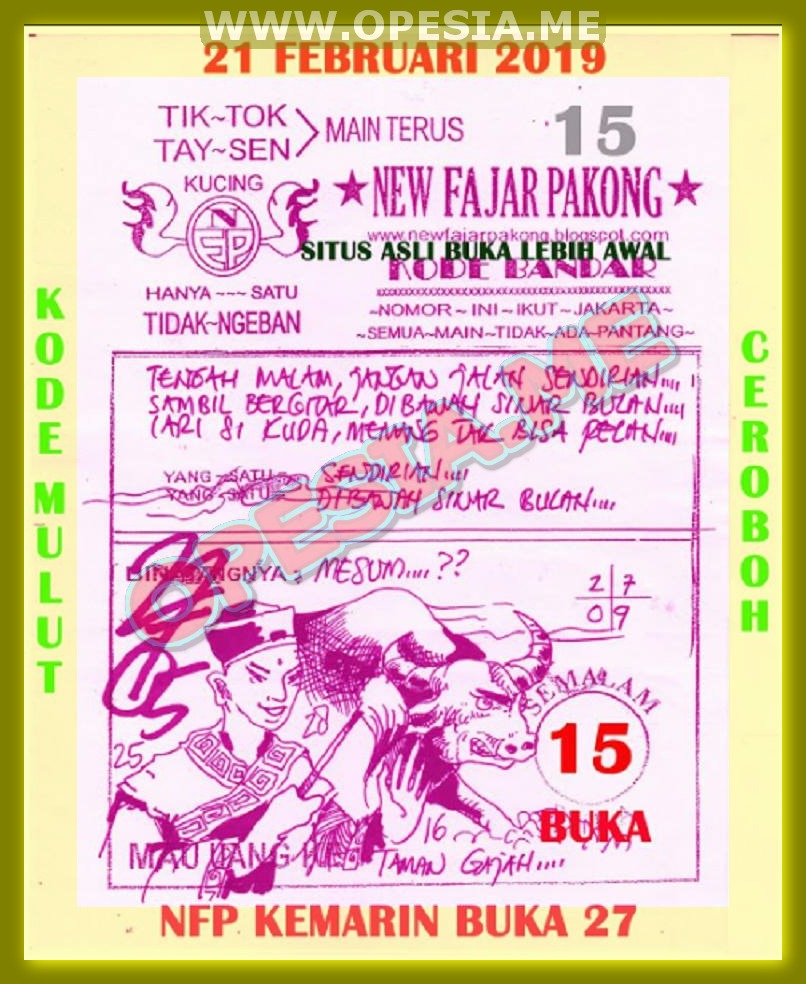 Syair HK Sabtu 26 Januari 2019 GOsyair SEDIA KODE SYAIR