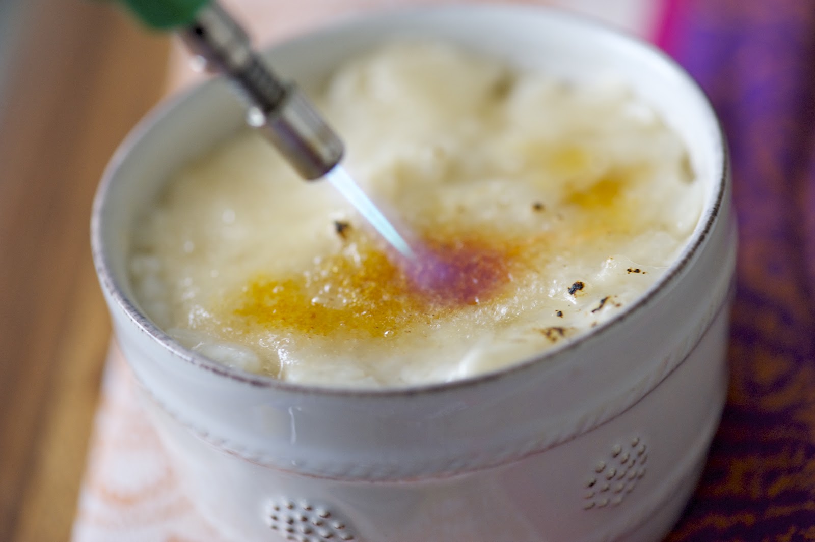 CAKE ON THE BRAIN: COCONUT-VANILLA RICE PUDDING BRULEE (GF)