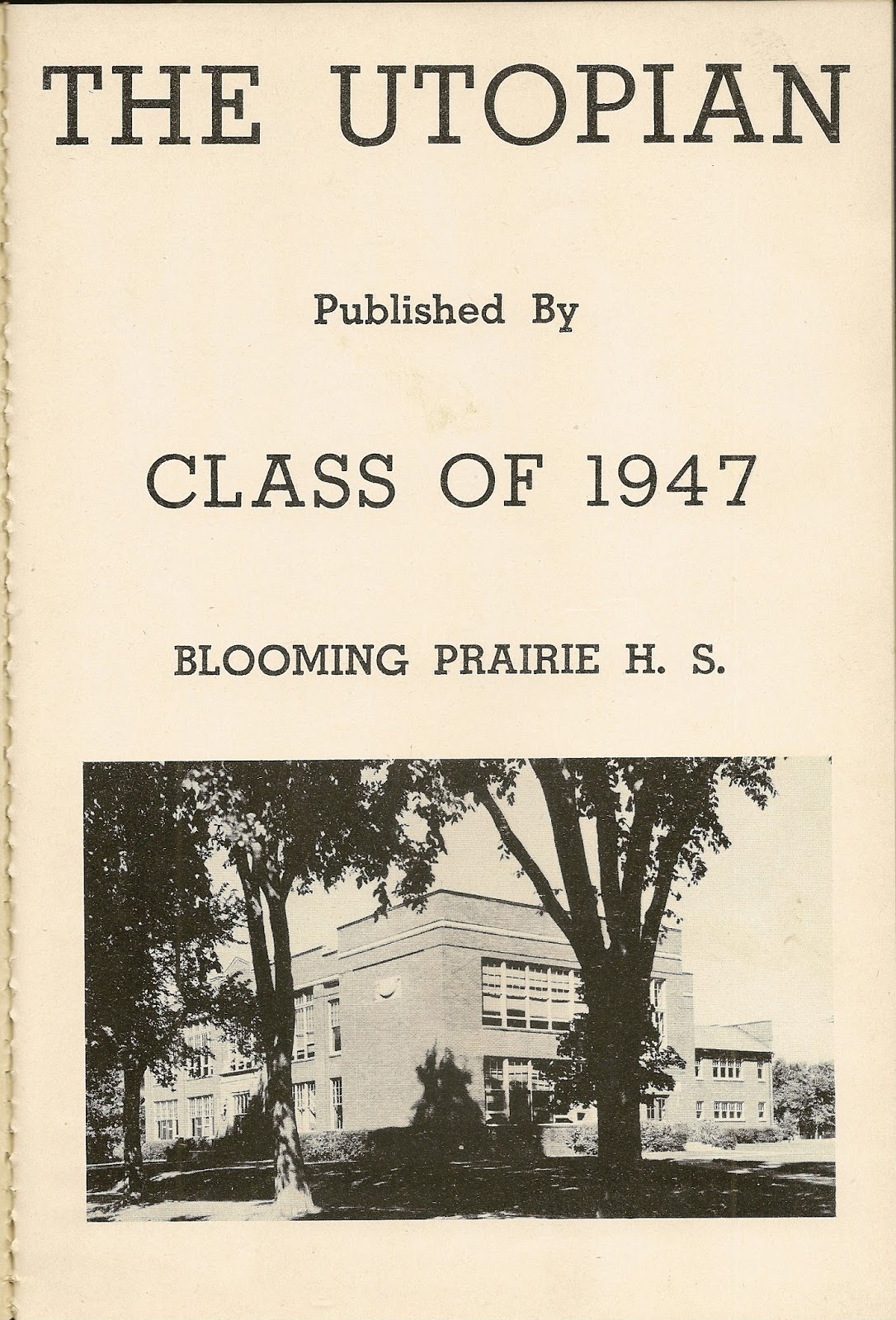 Lost Stories and Photos of Minnesota 1947 The Utopian Yearbook