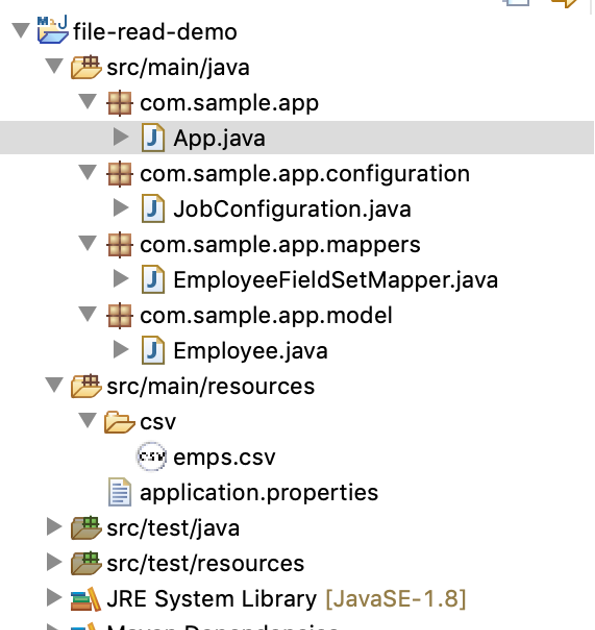 Programming for beginners Spring Batch Read data from csv file