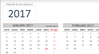 Download Aplikasi Kalender 2017 Otomatis 