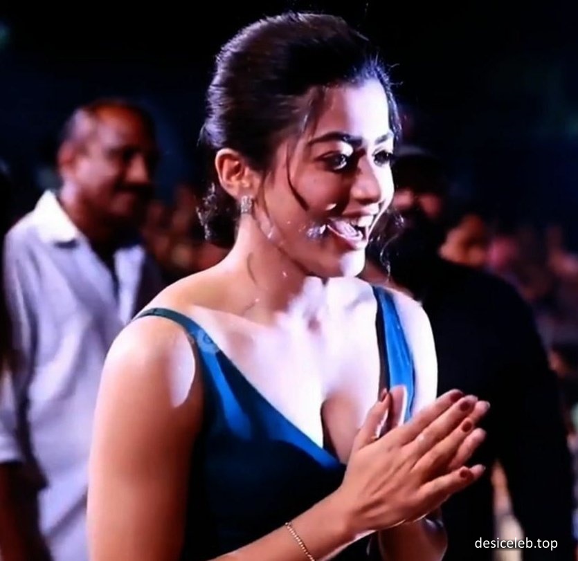 Rashmika Mandanna Cleavage in top tucker video songs, Rashmika Mandanna sexy in top tucker video songs, Rashmika Mandanna  boobs in top tucker video