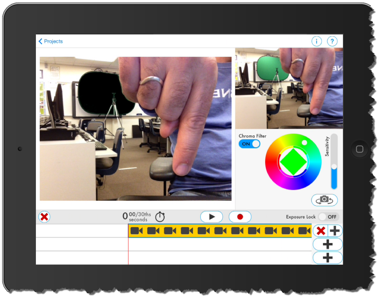 Do Ink Green Screen on iPad Walk through