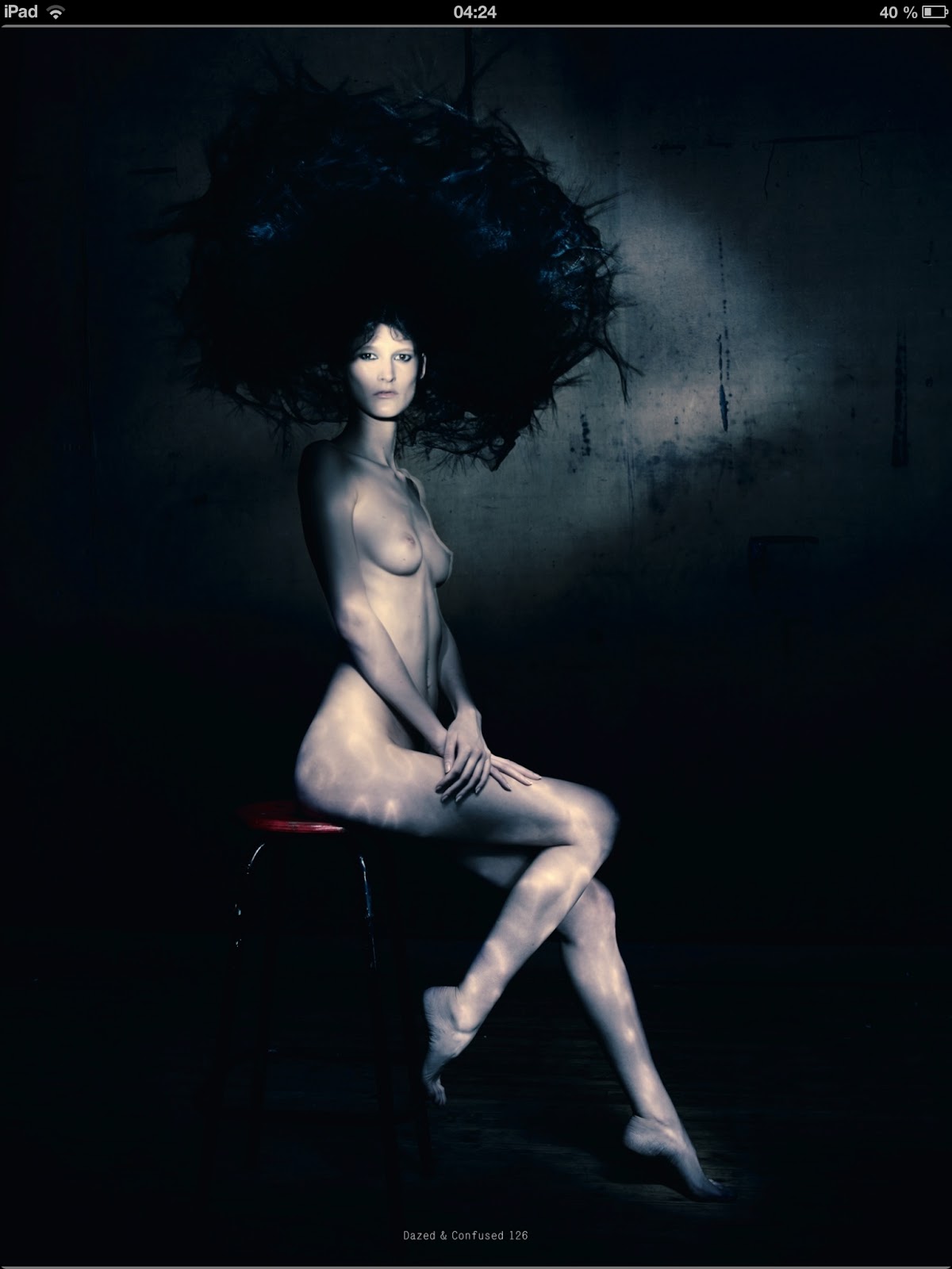 Confused dazed nudity and