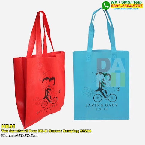 Tas Spunbond Pres HS-H Gusset Samping 25208