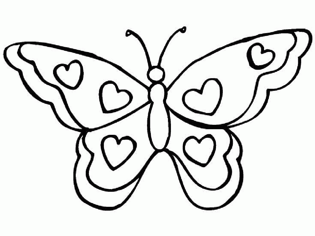 label butterfly coloring pages - photo #48