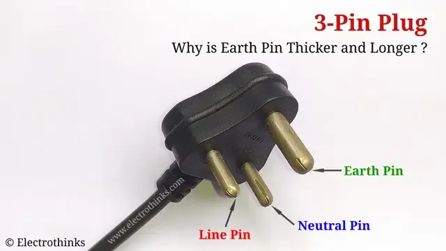 Why is Earth Pin Thicker and Longer than Others on 3-Pin Plug