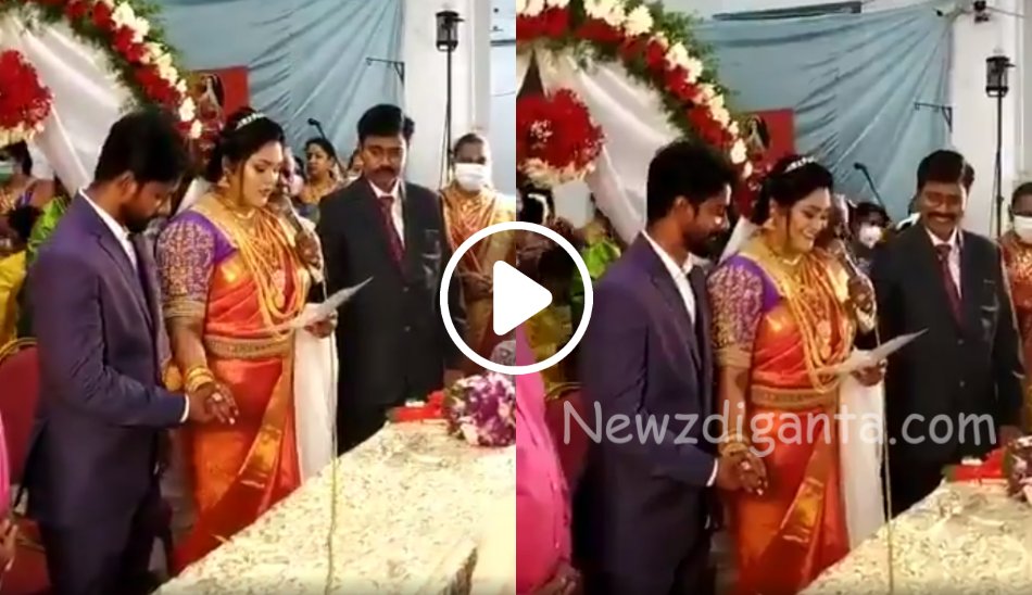 “கல்யாணத்தில் மனைவி செய்த செம காமெடியை பாருங்க !! “கல்யாணத்தில் மனைவி செய்த செம காமெடியை பாருங்க !!