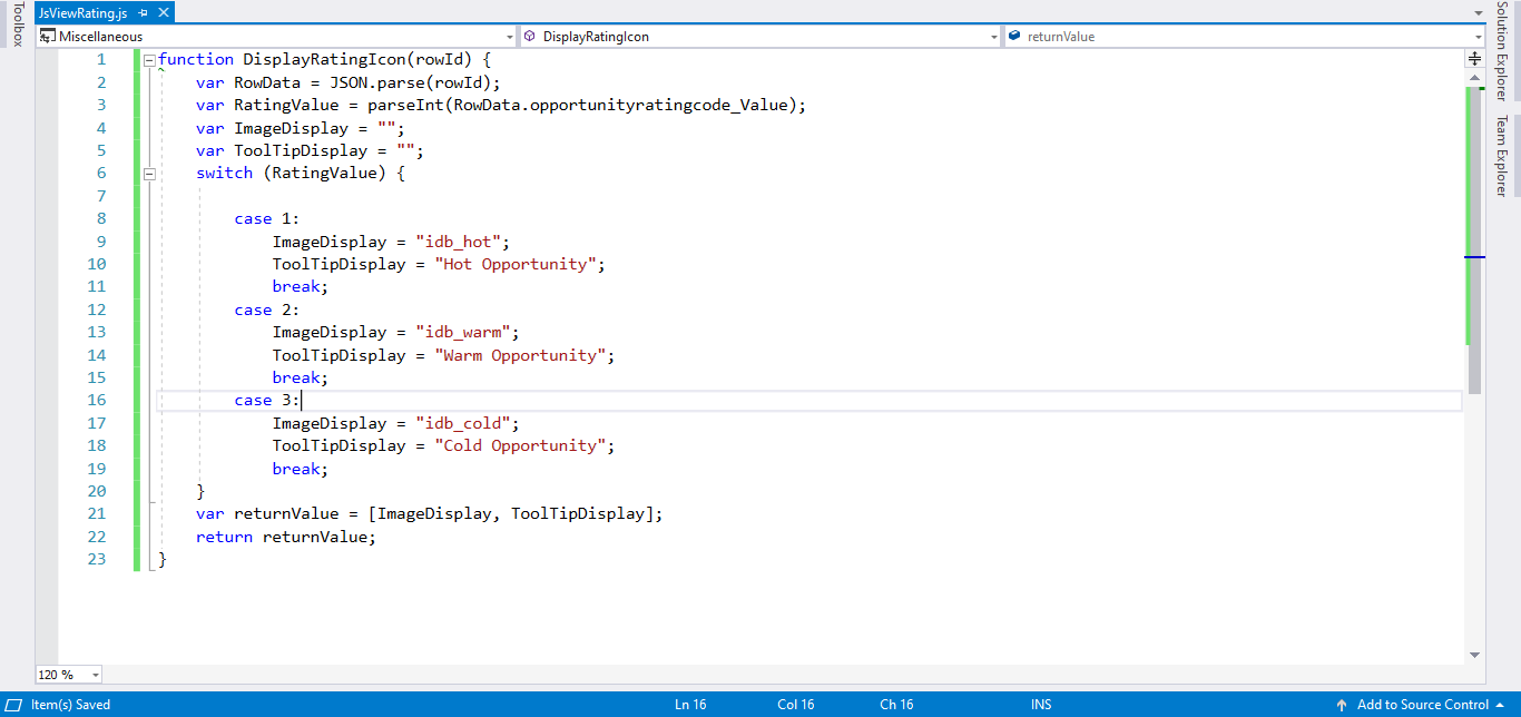 Identifying opportunity based on Rating color(Hot,Warm and Cold) using ...