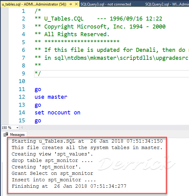 德瑞克：SQL Server 學習筆記: [SQL Server] FIX: Invalid object name 'master.dbo ...