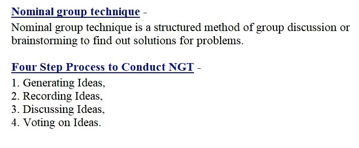 nominal group problem solving definition
