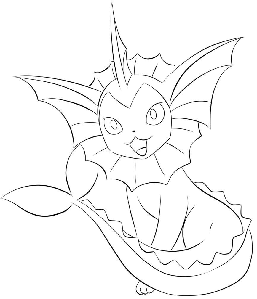pokemon vaporeon drawing pokemon vaporeon drawing