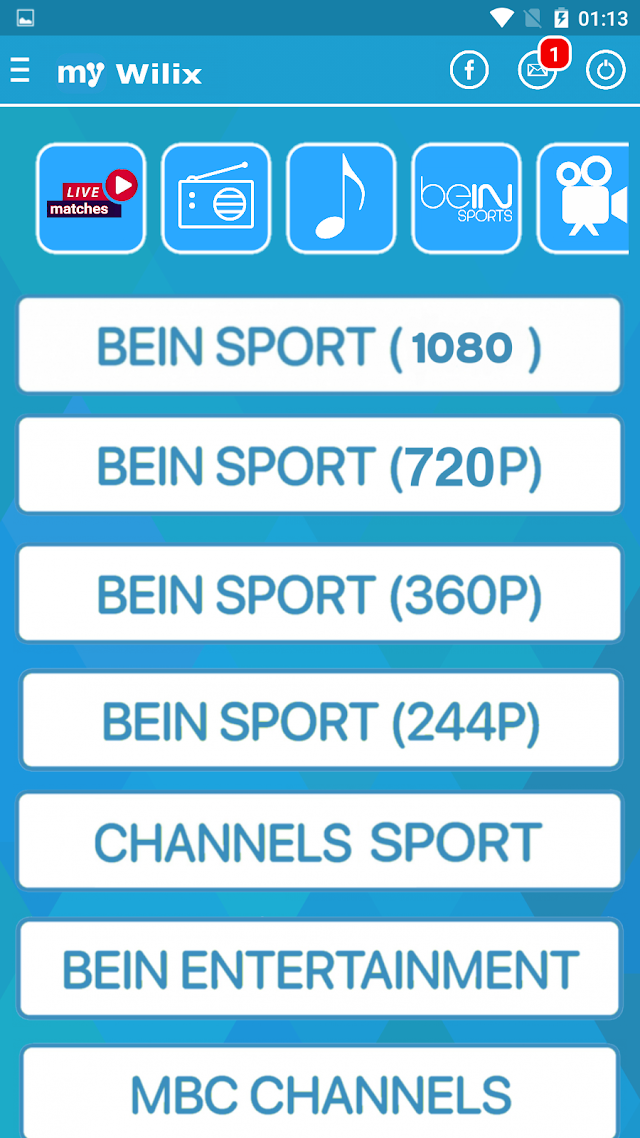 تطبيق My Wilix IPTV لمشاهدة القنوات المشفرة و المفتوحة بالمجان 